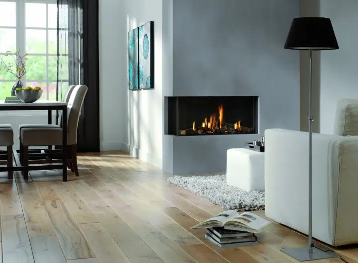 קמין גז בנוי פינתי חזית וצד bidore-95