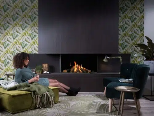 קמין גז בנוי פנורמי מדגם summum-100-3s