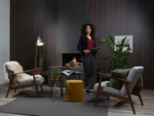 קמין גז בנוי פנורמי חזית ו 2 צדדים summum-70-3s