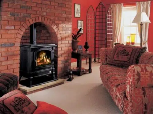 קמין גז יצוק H45 במראה קלאסי