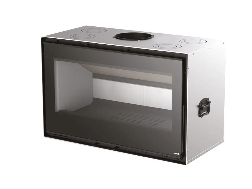 קמין עץ בנוי qbox100 ליבת עץ