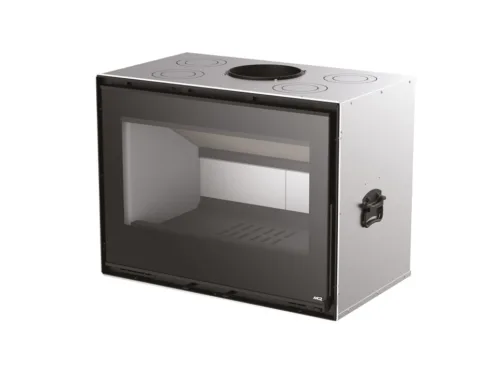 ליבת עץ QBOX 80 של MCZ האיטלקית — INSERT בעל ביצועים גבוהים במיוחד, 9.5 קילוואט, נצילות 85.1%, דירוג A+. התקנה מקצועית ✓ מוקד חום